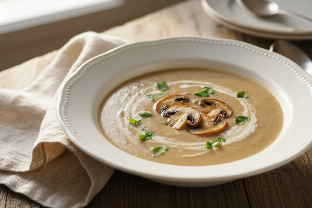 Crema de Champiñones – Instachef