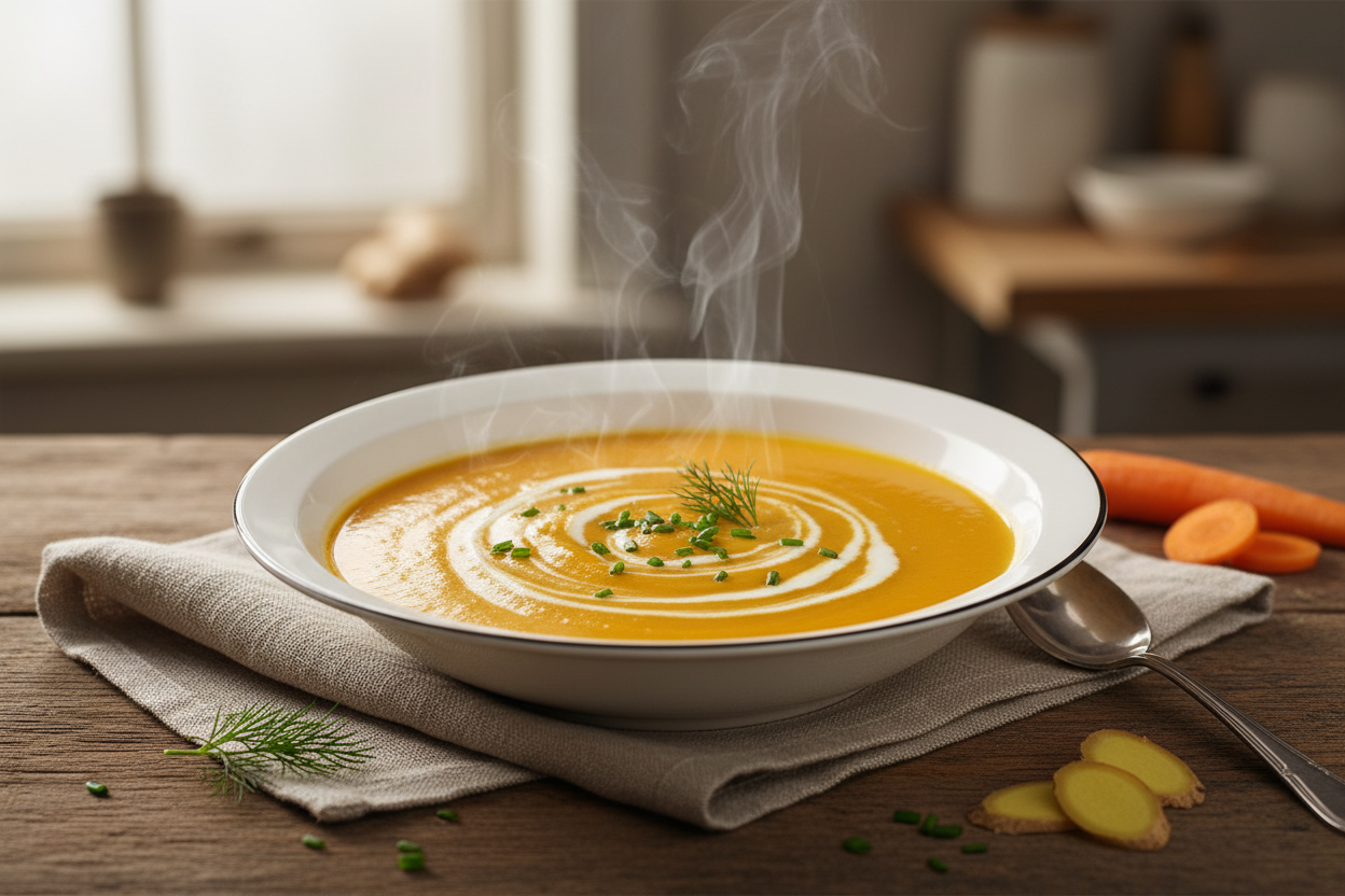 Crema de Zanahoria y Jengibre – Instachef