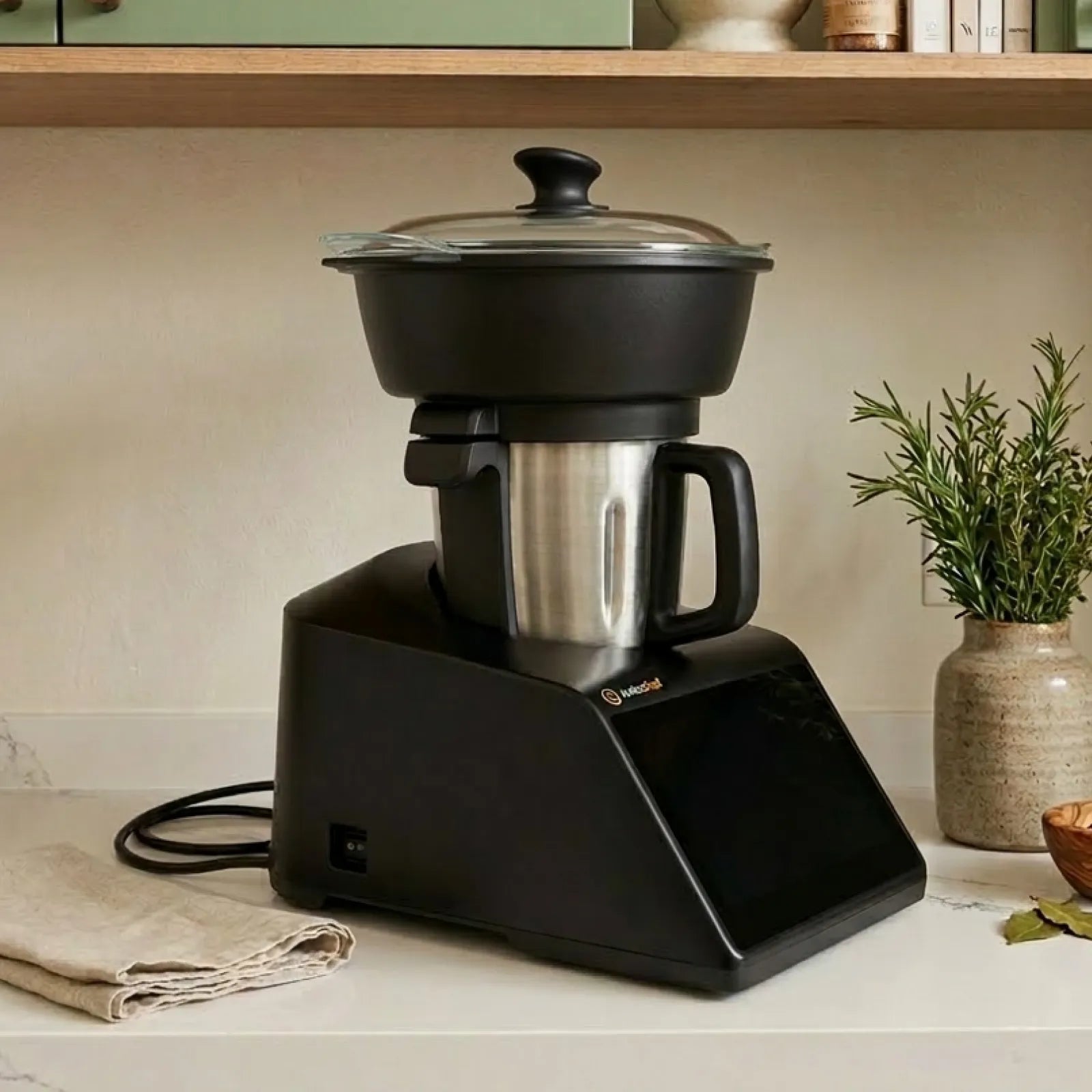 El Robot de Cocina con 30 Funciones, Pantalla Táctil y Recetas Guiadas
